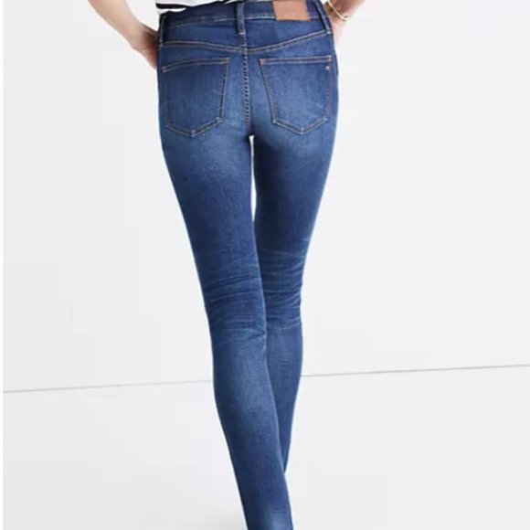 Madewell High Riser Whiskered Faded Skinny Jean 27 - Picture 3 of 13